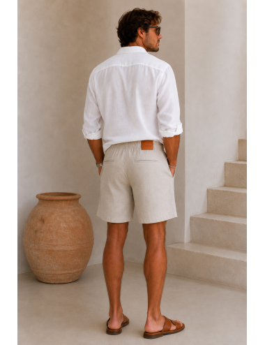 Bermuda LEVANTE 100% Lino Ecru