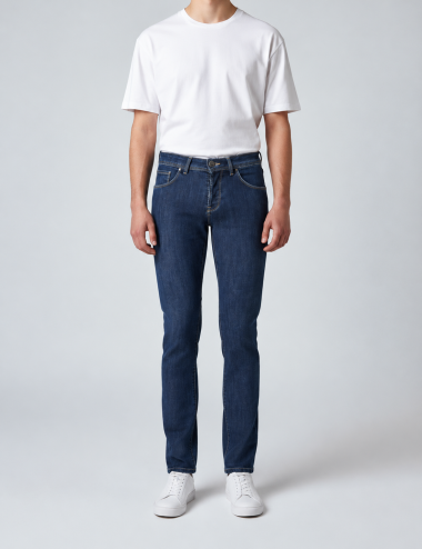 Jeans Uomo Slim Fit Denim...