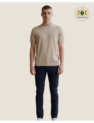 Maglia uomo a lupetto mezza...