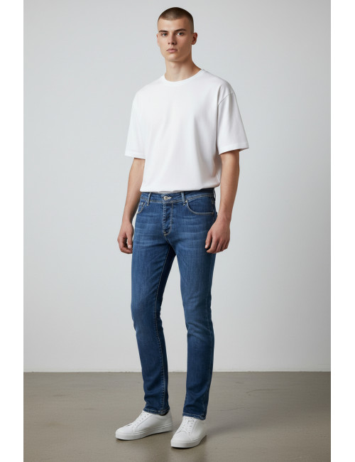 Jeans 5 tasche Uomo Slim...